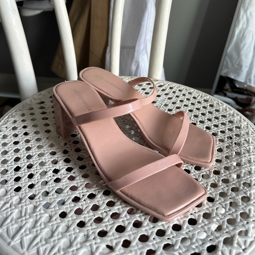 Jeffery Campbell Tan Kitten Heel